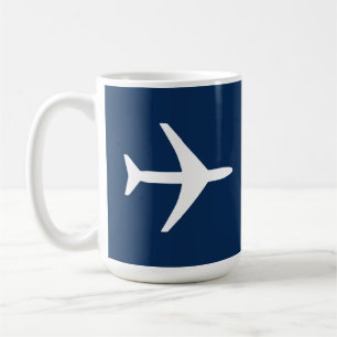 Funky Plane Airplane Pilot Aviation Flying Sky Coffee Mug