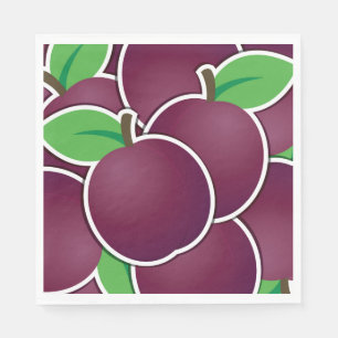 Funky plum napkin