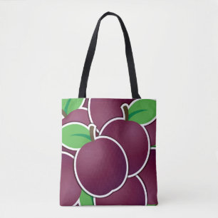 Funky plum tote bag