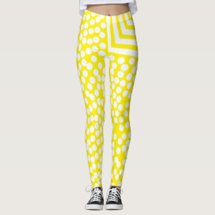 Funky Polka Dot Lines Bold Leggings