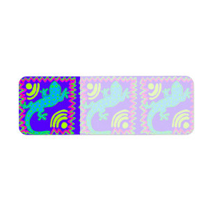 Funky Polka Dot Lizard Motif Animaux