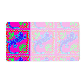 Funky Polka Dot Lizard Motif Animaux