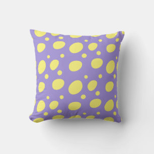Funky Polka Dots Pattern Throw Pillow