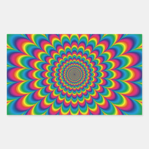Funky Psychedelic Colour Fest Sticker