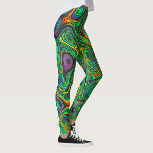 Funky Psychedelic Colourful Abstract Leggings