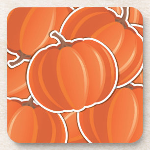 Funky pumpkin coaster