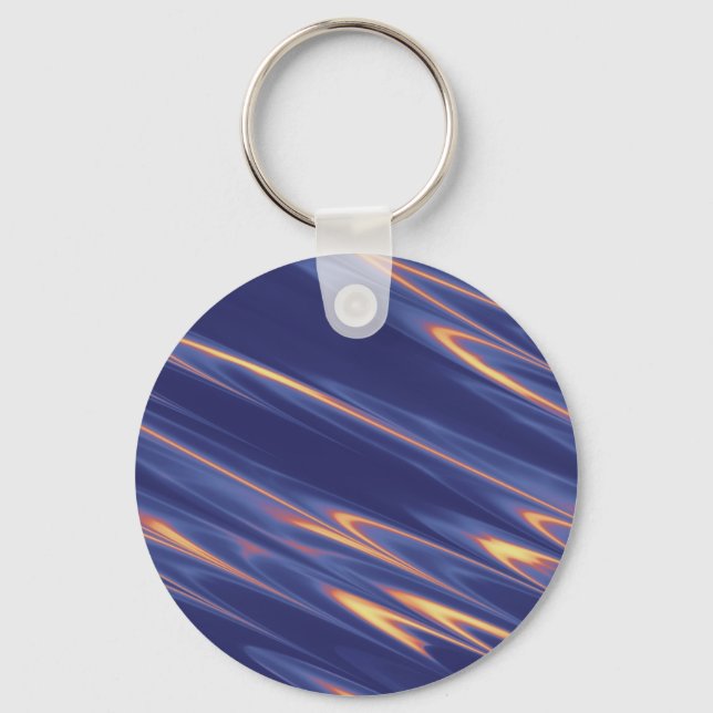 Funky Purple Art Keychain (Front)