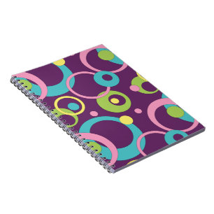 Funky Purple Circles Notebook. Notebook