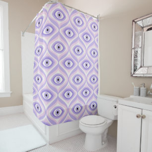 Funky Purple Eye: Retro Modern Psychedelic Pattern