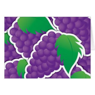 Funky purple grapes