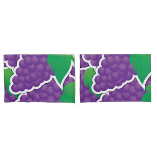 Funky purple grapes pillowcase