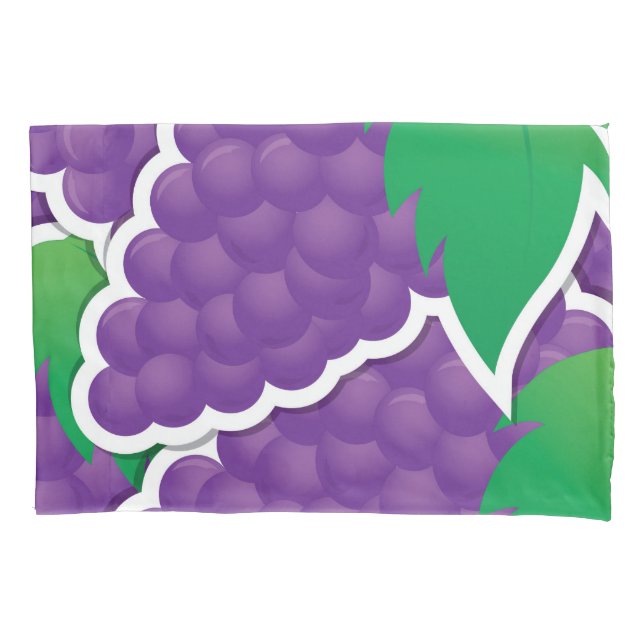 Funky purple grapes pillowcase (Front)
