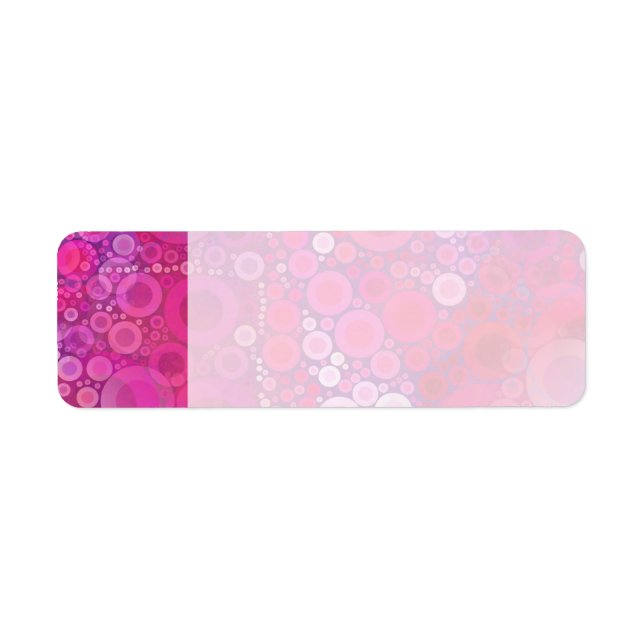 Funky Purple Pink Concentric Circles Girly Pattern (Front)