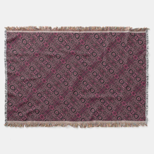 Funky Purple  Throw Blanket (Front)