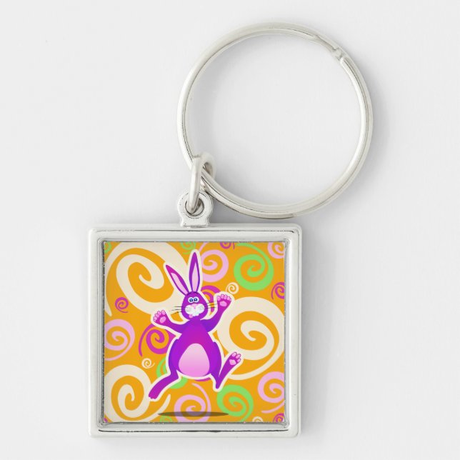 Funky rabbit, keychain (Front)