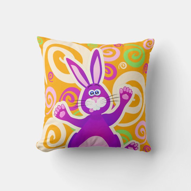 Funky rabbit, pillow (Front)