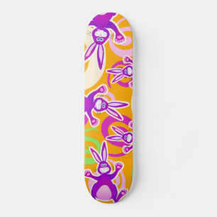 Funky rabbit, skate skateboard