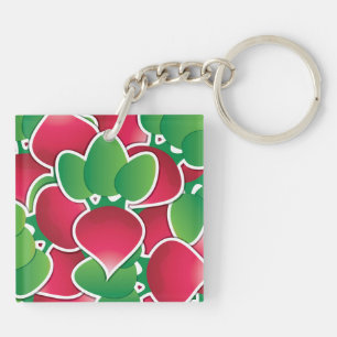 Funky radish keychain