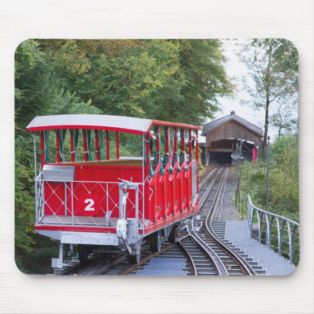 Funky Red Funicular Mousepad (Front)