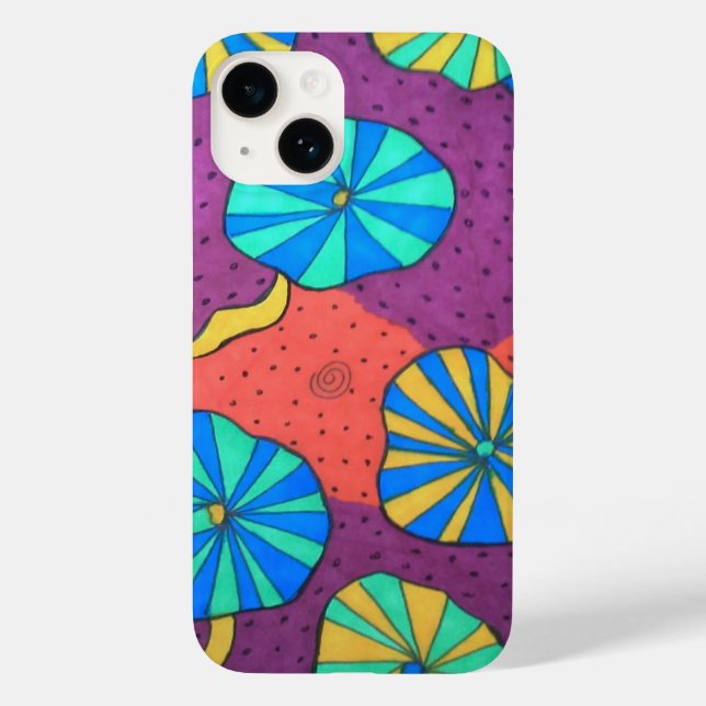 Funky Retro Abstract iPhone 8 Case (Back)