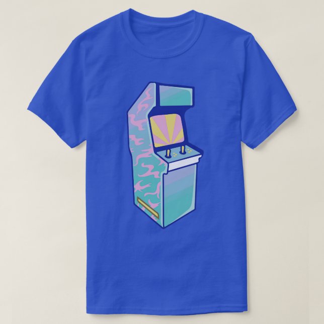 Funky Retro Arcade Machine T-Shirt (Design Front)