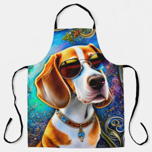 Funky Retro Beagle  Apron