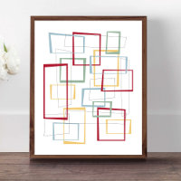 Funky Retro Mid-century Squares