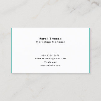 Funky Retro Minimal Trendy Smoke Blue Feminine Business Card