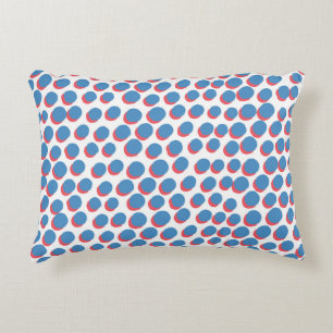Funky Retro Neon: Vintage Seamless Accent Pillow