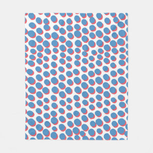 Funky Retro Neon: Vintage Seamless Fleece Blanket