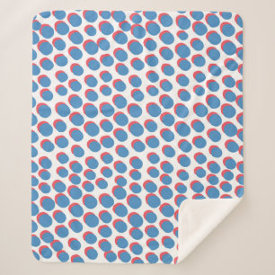 Funky Retro Neon: Vintage Seamless Sherpa Blanket