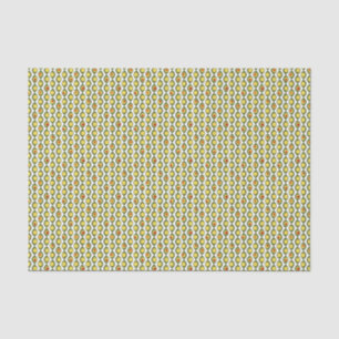 Funky Retro Olive Bead Custom Colours Pattern Tissue Paper