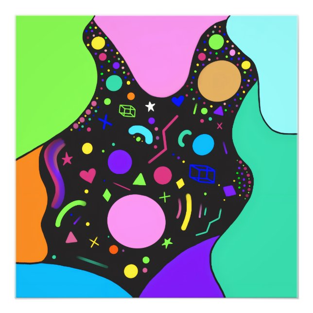 Funky Retro Photo Print (Front)
