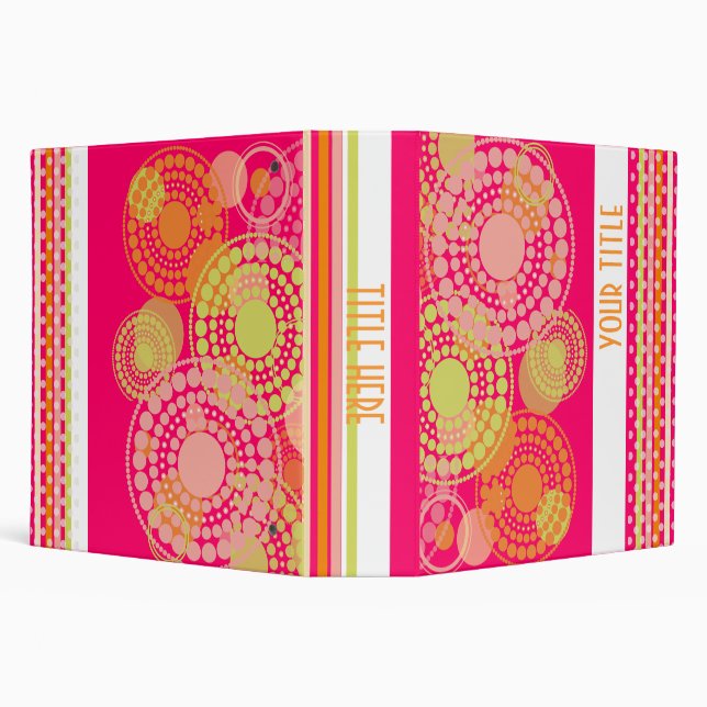 Funky + Retro scrapbooking binders (Background)