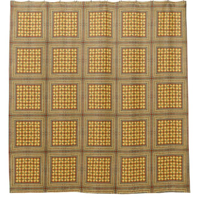 Funky Retro Square Plaid Tile Pattern (Front)
