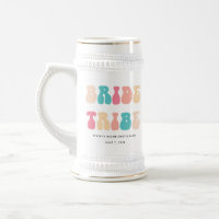 Funky Retro Vintage Bride Tribe Bachelorette Party