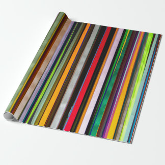 Funky Ribbon Stripes Wrapping Paper