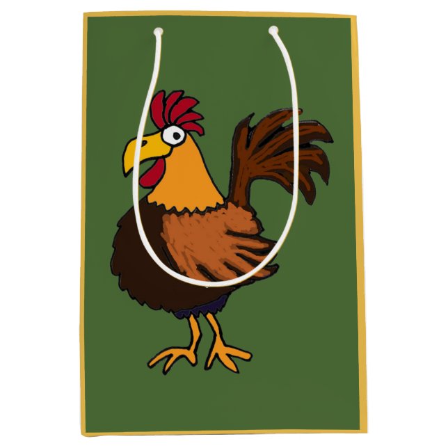 Funky Rooster Gift Bag (Front)