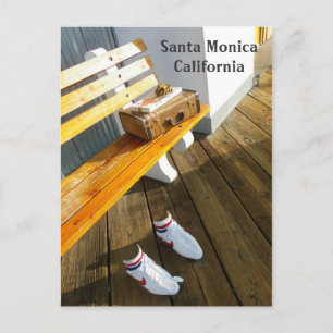 Funky Santa Monica Postcard! Postcard