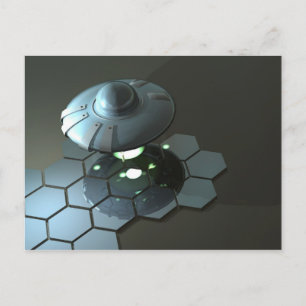 Funky Saucer 2 Postcard