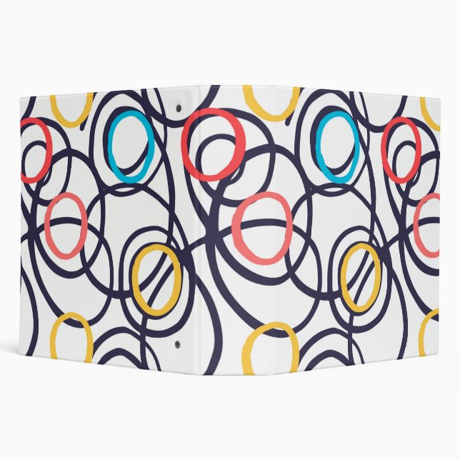Funky Scribbled Doodles Binder (Background)