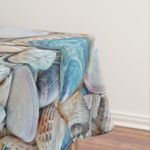Funky Sea Shells Holiday Seaside Pattern  Tablecloth