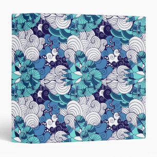 Funky Seashell Pattern Binder