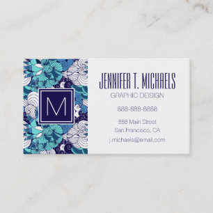 Funky Seashell Pattern Business Card