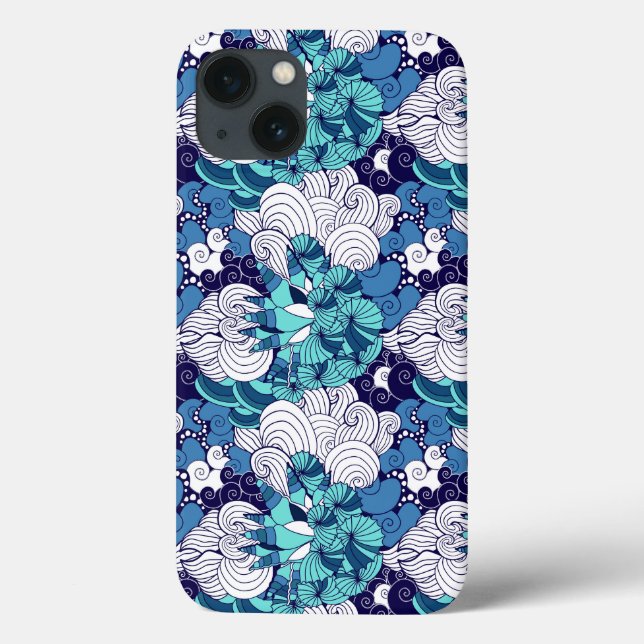 Funky Seashell Pattern Case-Mate iPhone Case (Back)
