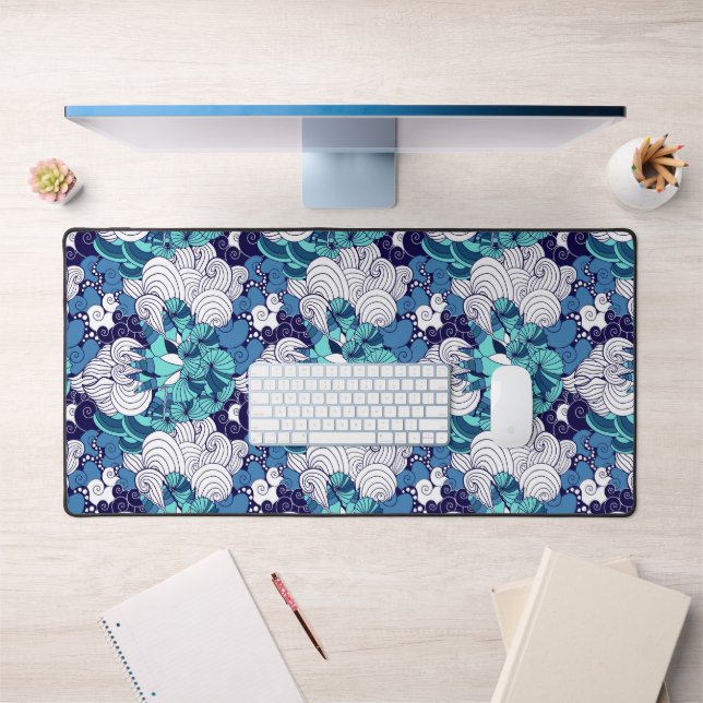 Funky Seashell Pattern Desk Mat (Office 1)