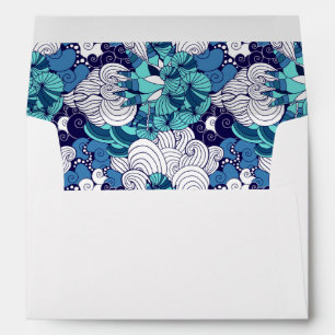 Funky Seashell Pattern Envelope