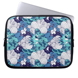 Funky Seashell Pattern Laptop Sleeve