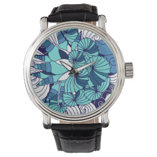 Funky Seashell Pattern Watch