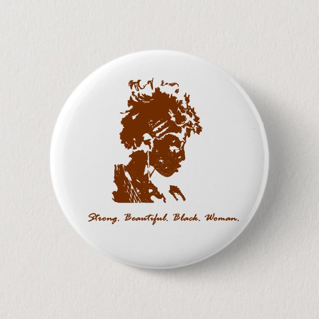 Funky Sista 2 Inch Round Button (Front)